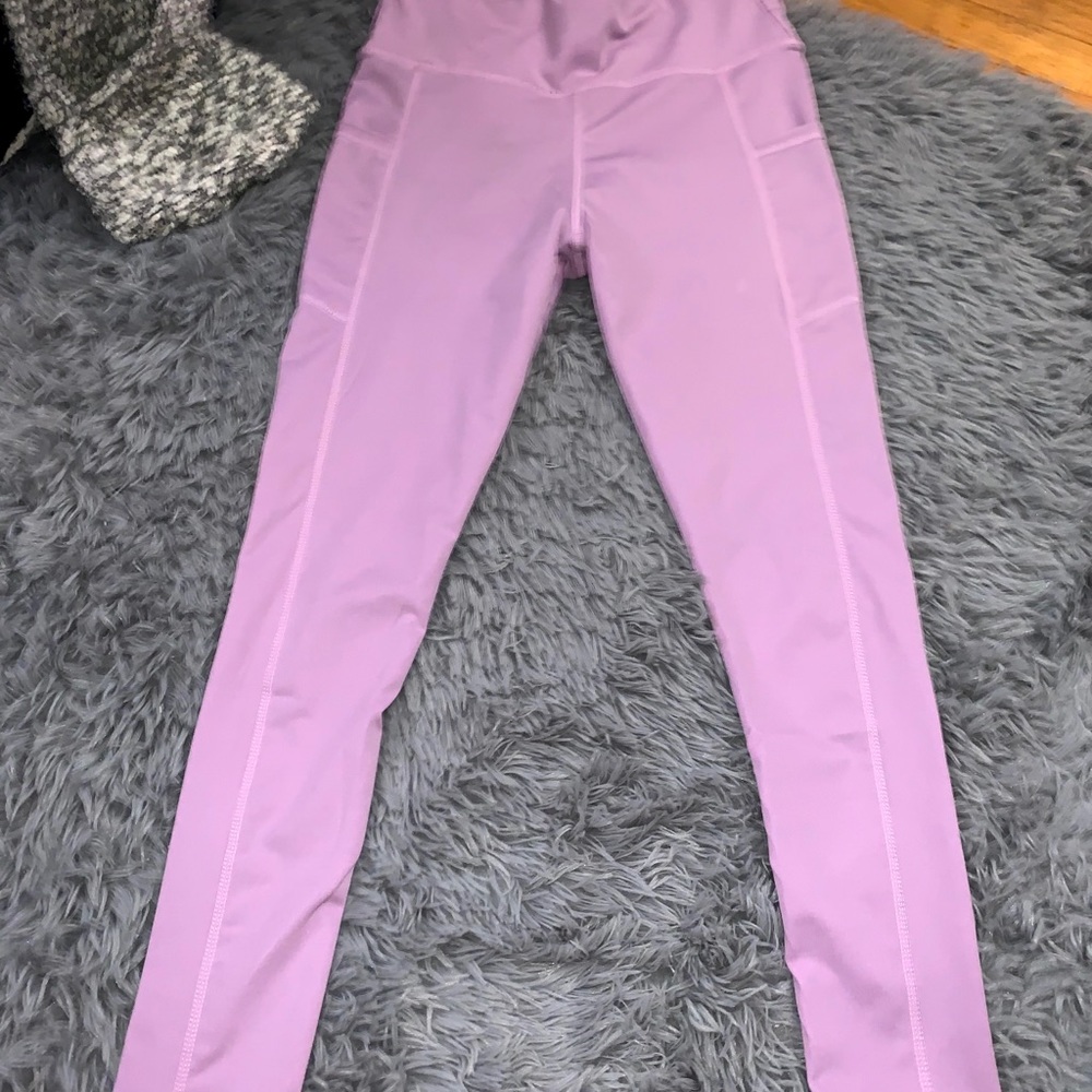 Purple leggings